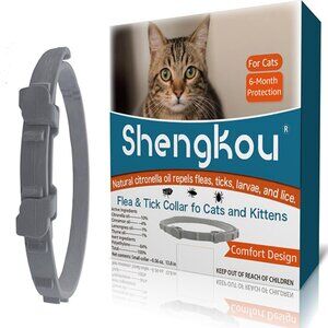 New Cat Flea and Tick Collar for Kittens – Natural Oils, 6-Month Protection